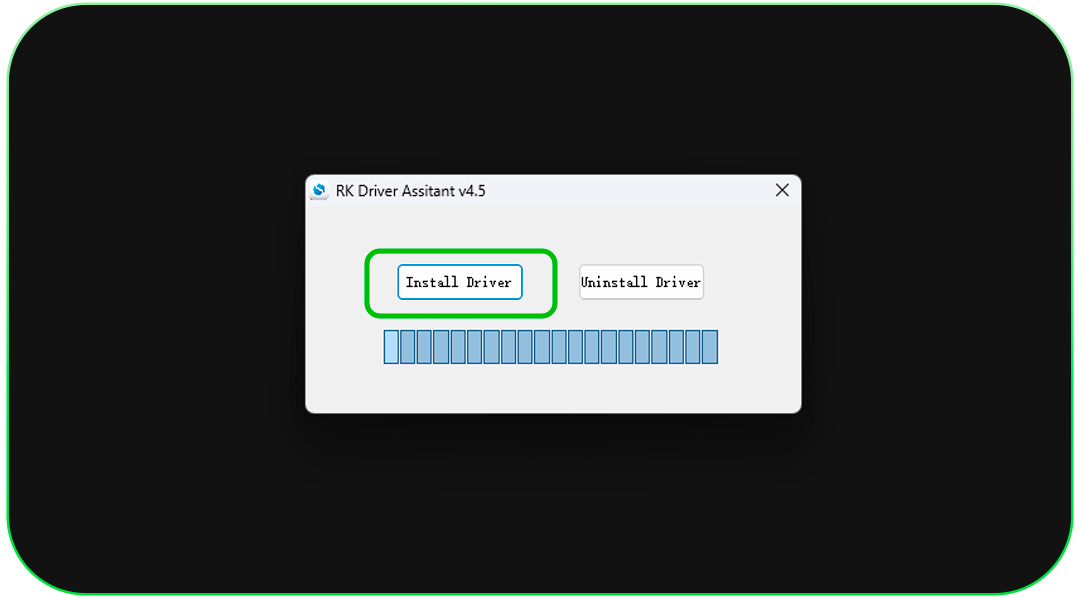 Arquivo DriverInstall.exe dentro da pasta